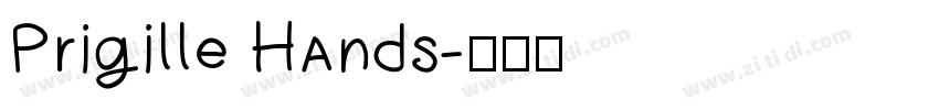 Prigille Hands字体转换
